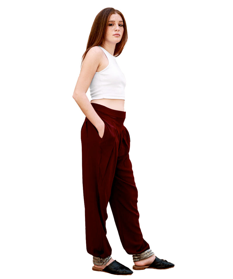 Beaded Draped JoggersNot your typical lounge wear. The comfiest dress pant you'll ever wear. These silky soft joggers are perfectly pleated at the waist and fitted at the ankle to elevate your comfort and your style. made from the highest quality fabrics